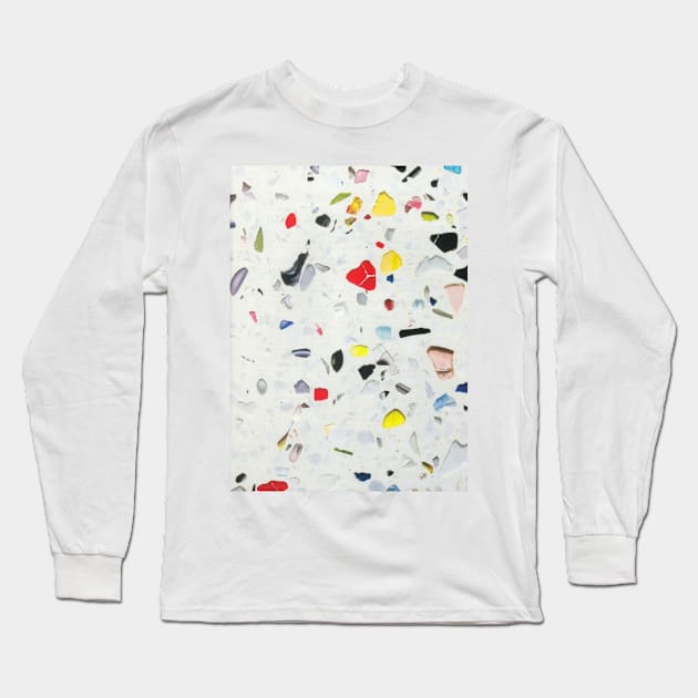 Colorful Terrazzo Long Sleeve T-Shirt by ghjura